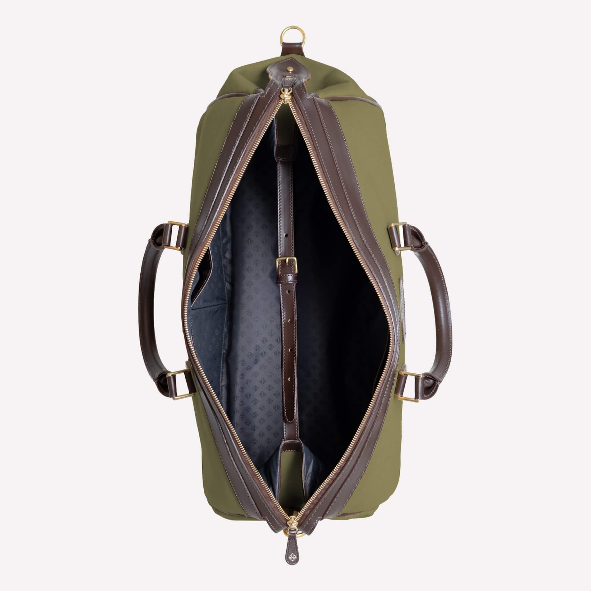 Pursuits Hurlingham Overnight Bag-Ettinger-Luxvivendi #color_Ettinger-Olive/Havana