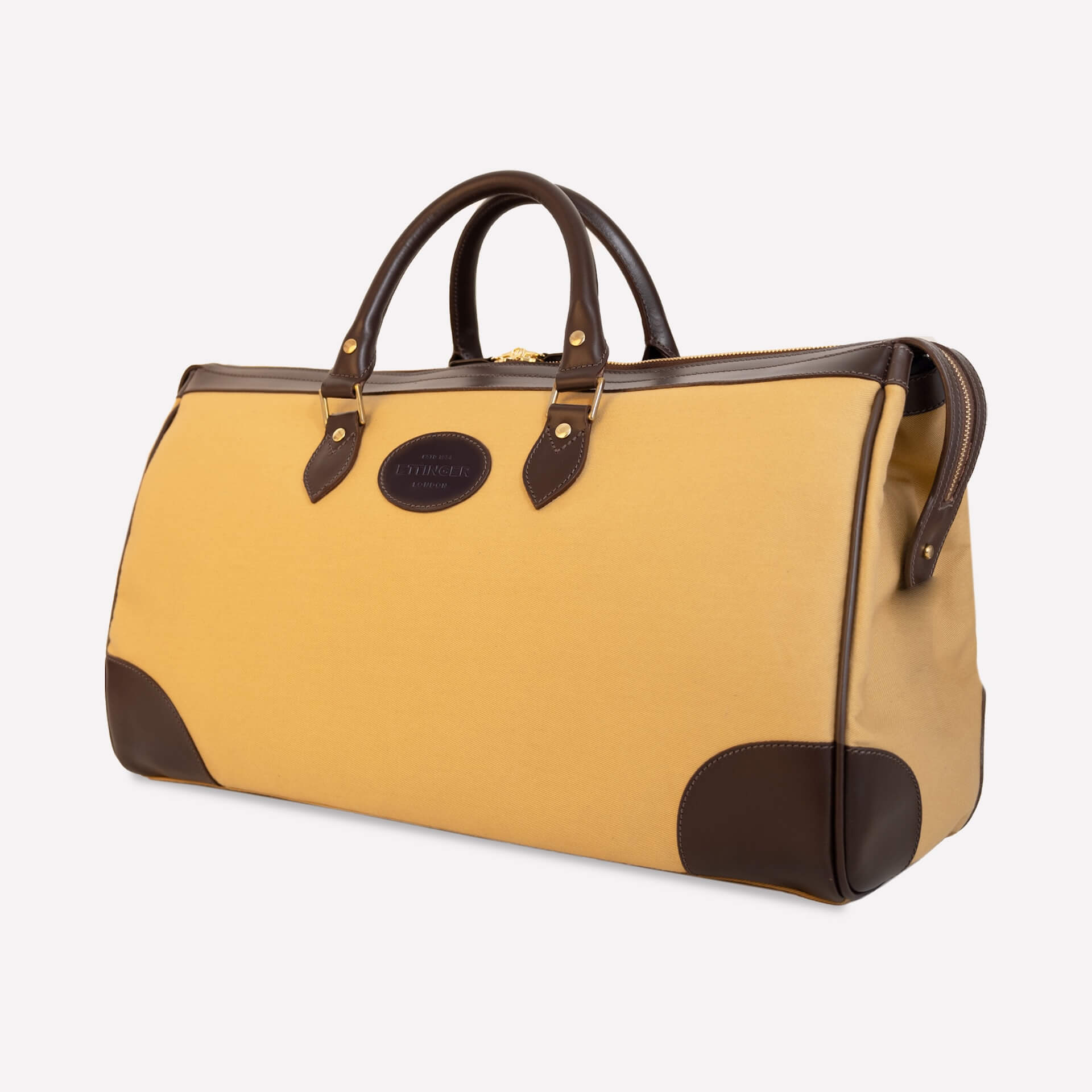 Pursuits Hurlingham Overnight Bag-Ettinger-Luxvivendi #color_Ettinger-Sand/Havana