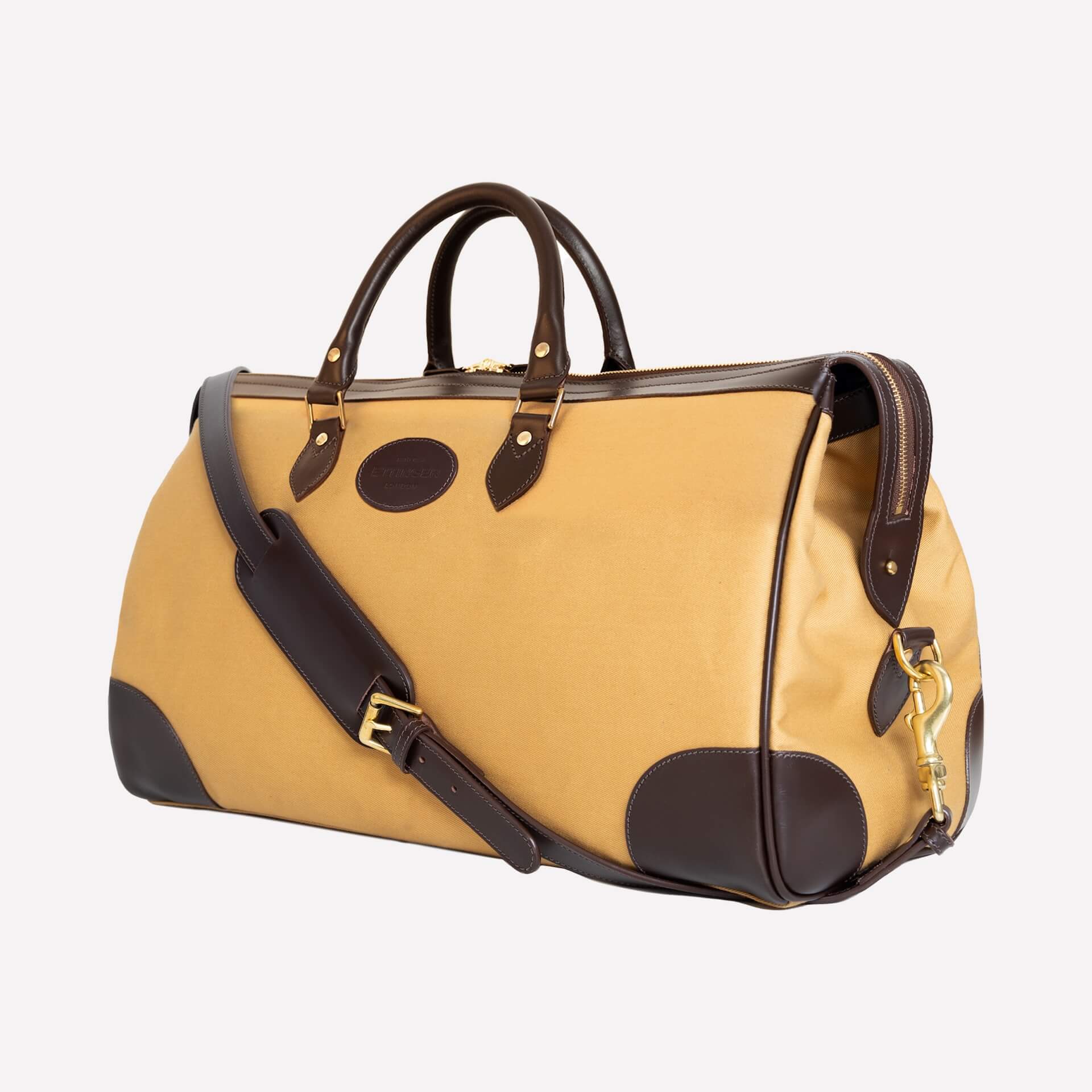 Pursuits Hurlingham Overnight Bag-Ettinger-Luxvivendi #color_Ettinger-Sand/Havana