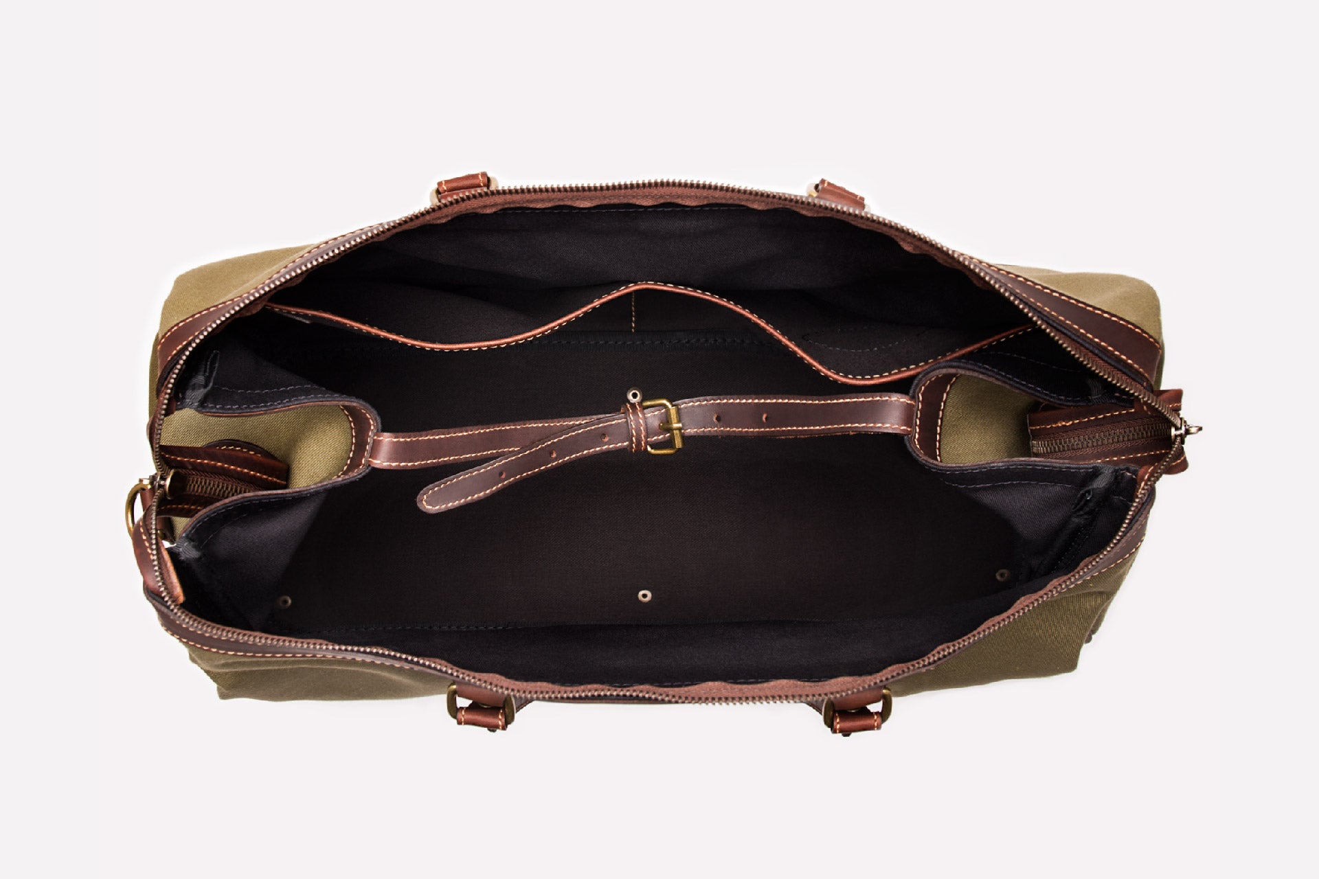 Pursuits Hurlingham Overnight Bag-Ettinger-Luxvivendi #color_Ettinger-Olive/Havana