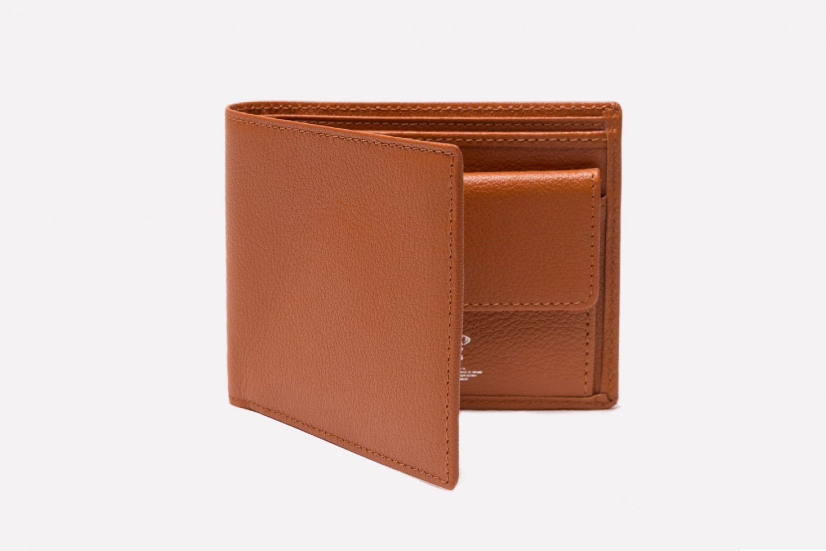 Capra Billfold Wallet with 3 Card Slots & Coin Purse-Ettinger-Luxvivendi #color_Ettinger-Tan