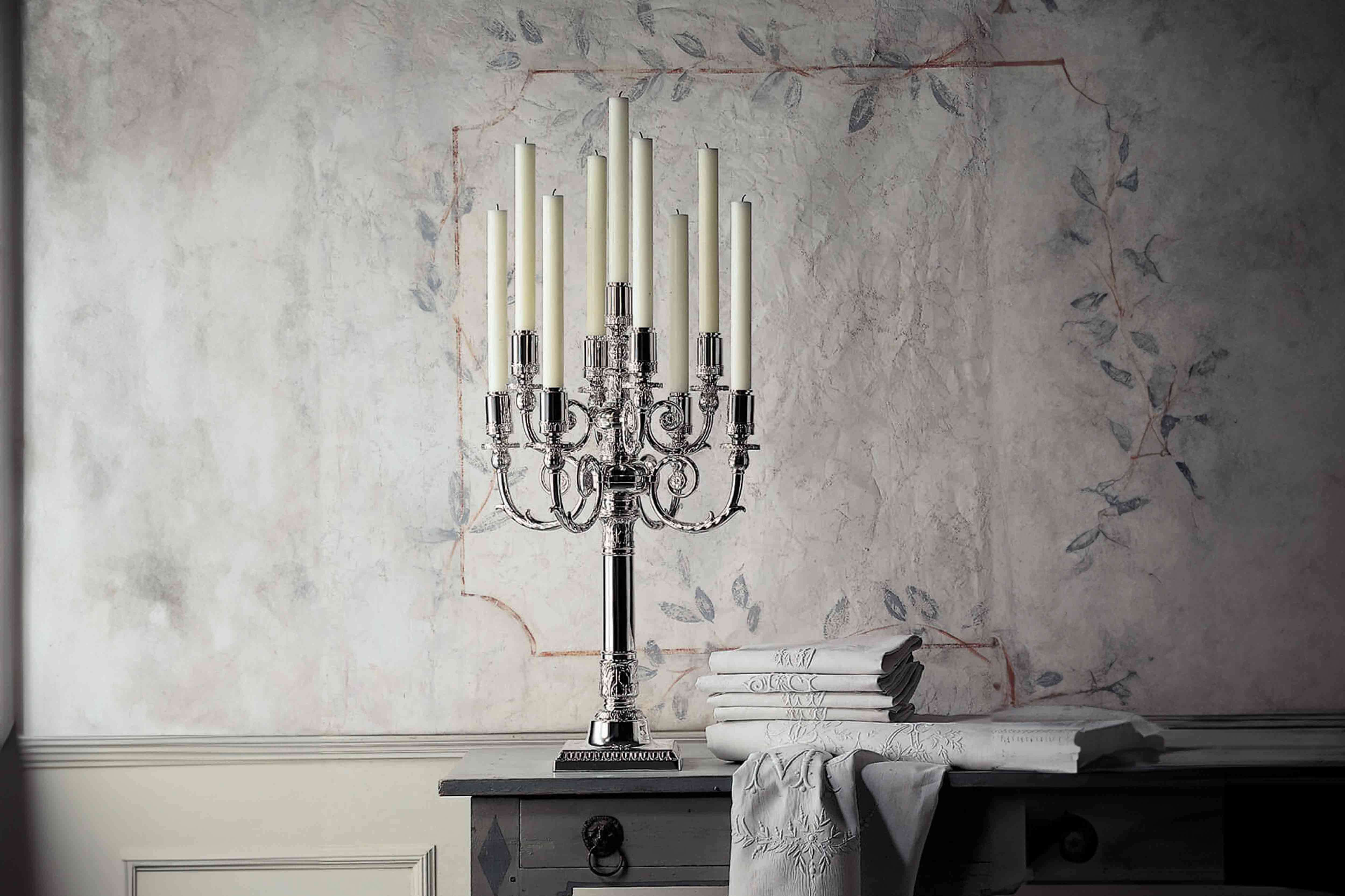 Nine-branched Candelabrum „Empire“ - by Robbe & Berking | LUXVIVENDI
