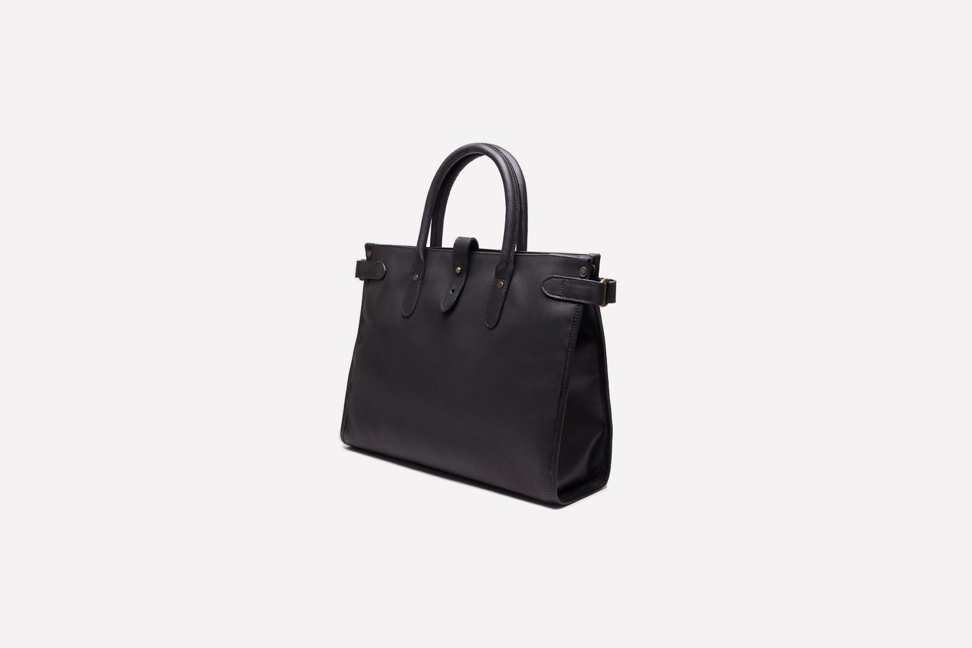 Chelsea Leather Tote-Ettinger-Luxvivendi #color_Ettinger-Black