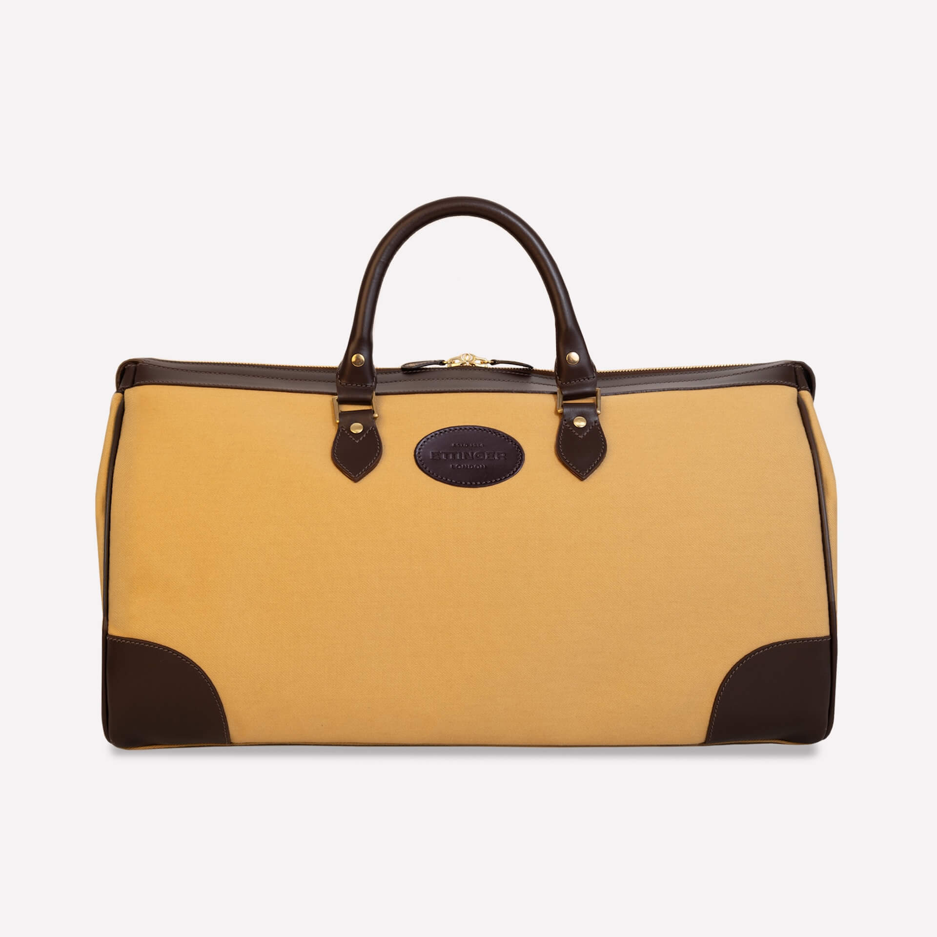 Pursuits Hurlingham Overnight Bag-Ettinger-Luxvivendi #color_Ettinger-Sand/Havana