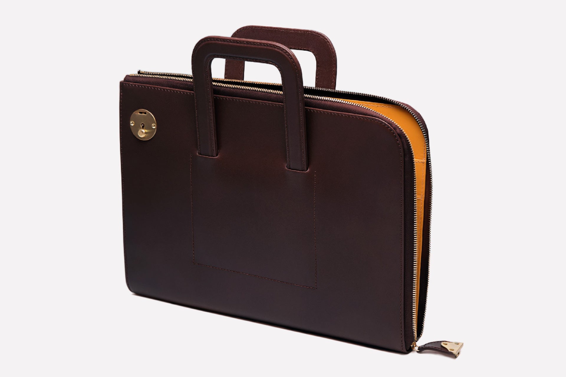 Metropolitan Bakerloo Portfolio Case-Ettinger-Luxvivendi #color_Ettinger-Dark Brown/London Tan