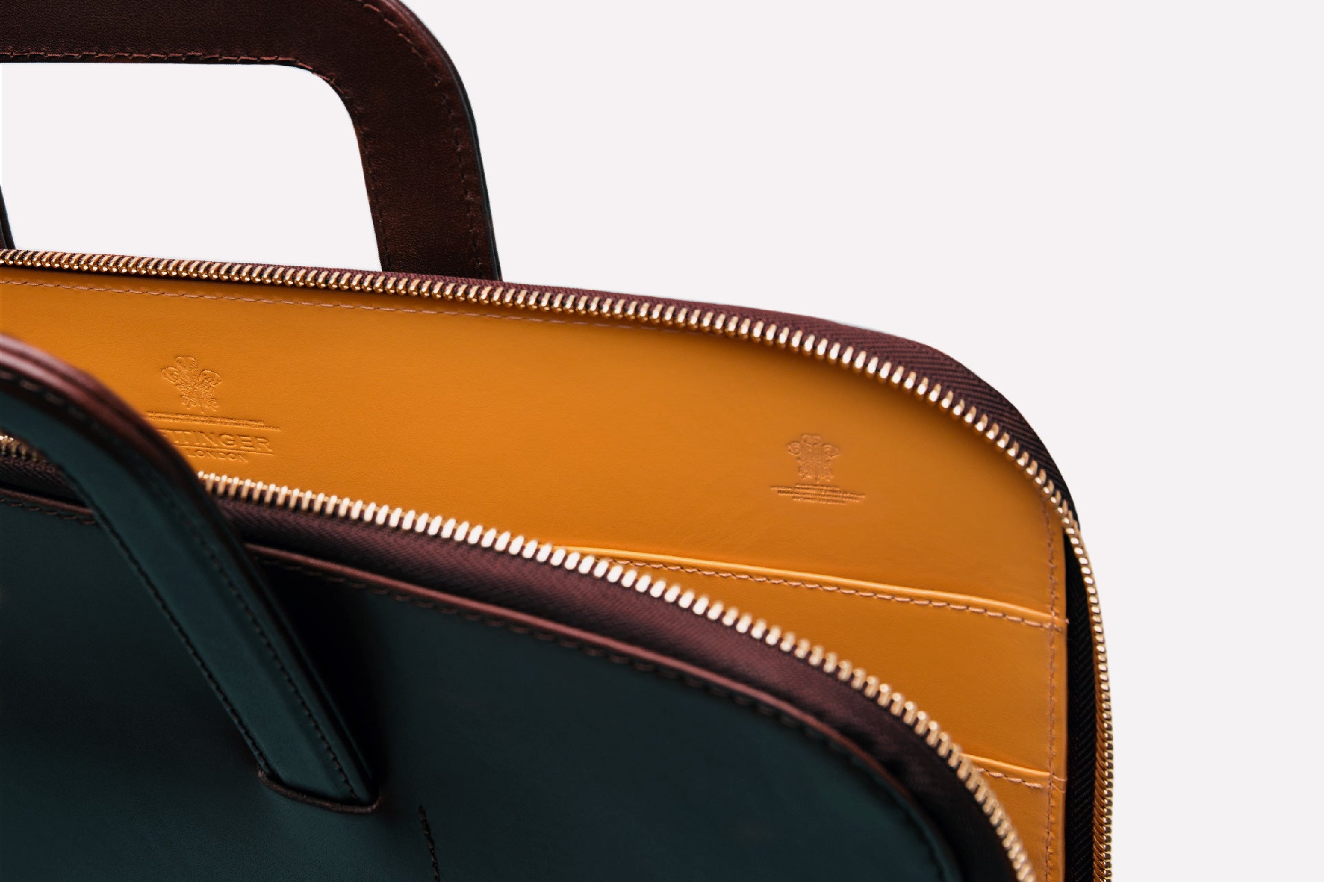 Metropolitan Bakerloo Portfolio Case-Ettinger-Luxvivendi #color_Ettinger-Dark Brown/London Tan