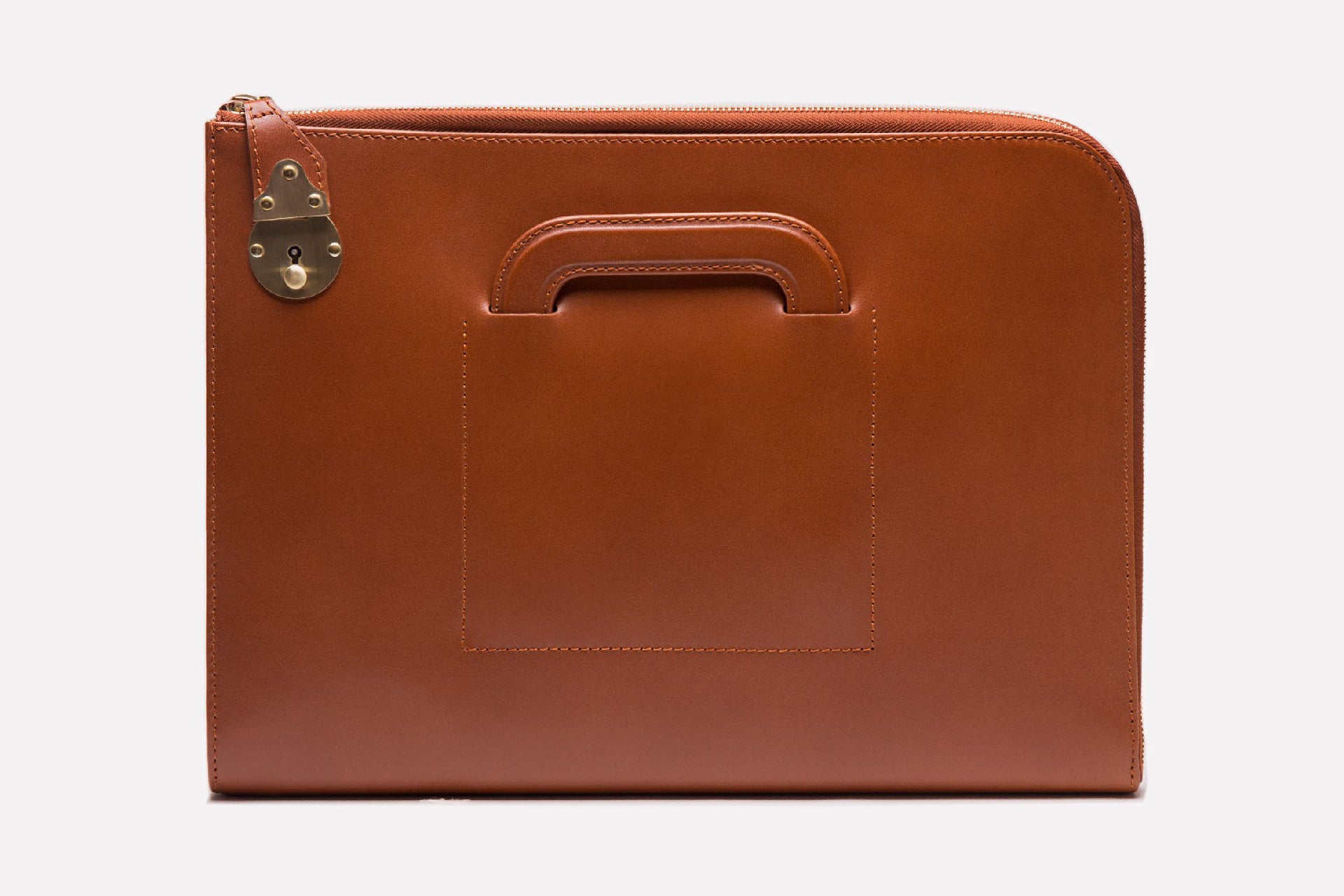 Metropolitan Bakerloo Portfolio Case-Ettinger-Luxvivendi #color_Ettinger-Dark Tan/London Tan