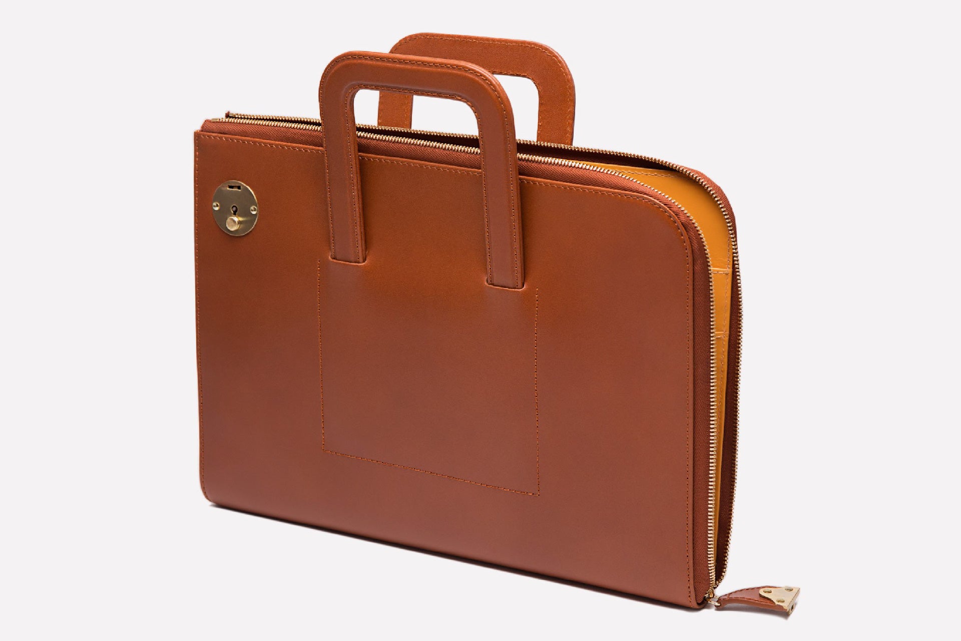 Metropolitan Bakerloo Portfolio Case-Ettinger-Luxvivendi #color_Ettinger-Dark Tan/London Tan