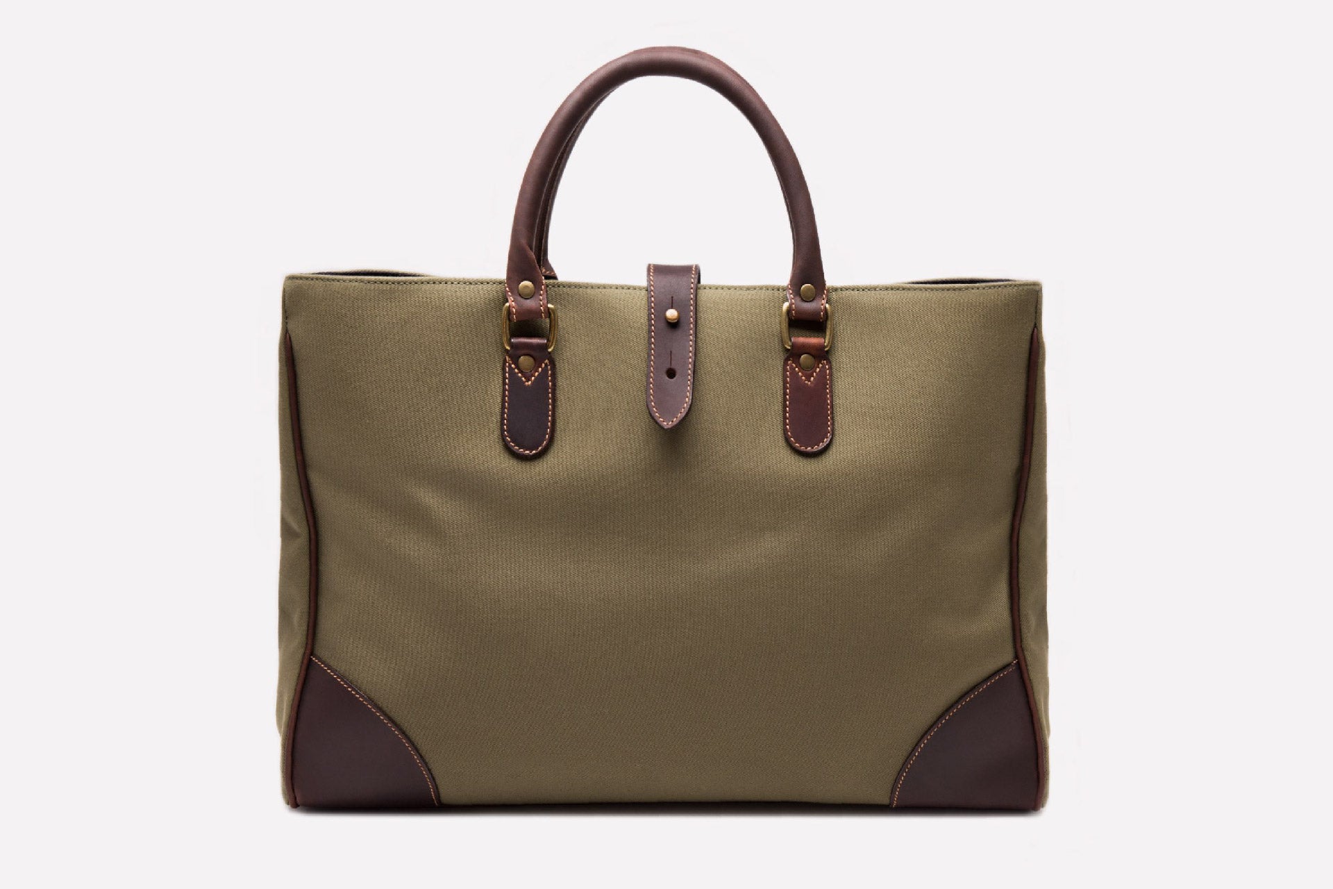 Pursuits Picadilly Canvas Tote-Ettinger-Luxvivendi #color_Ettinger-Olive/Havana