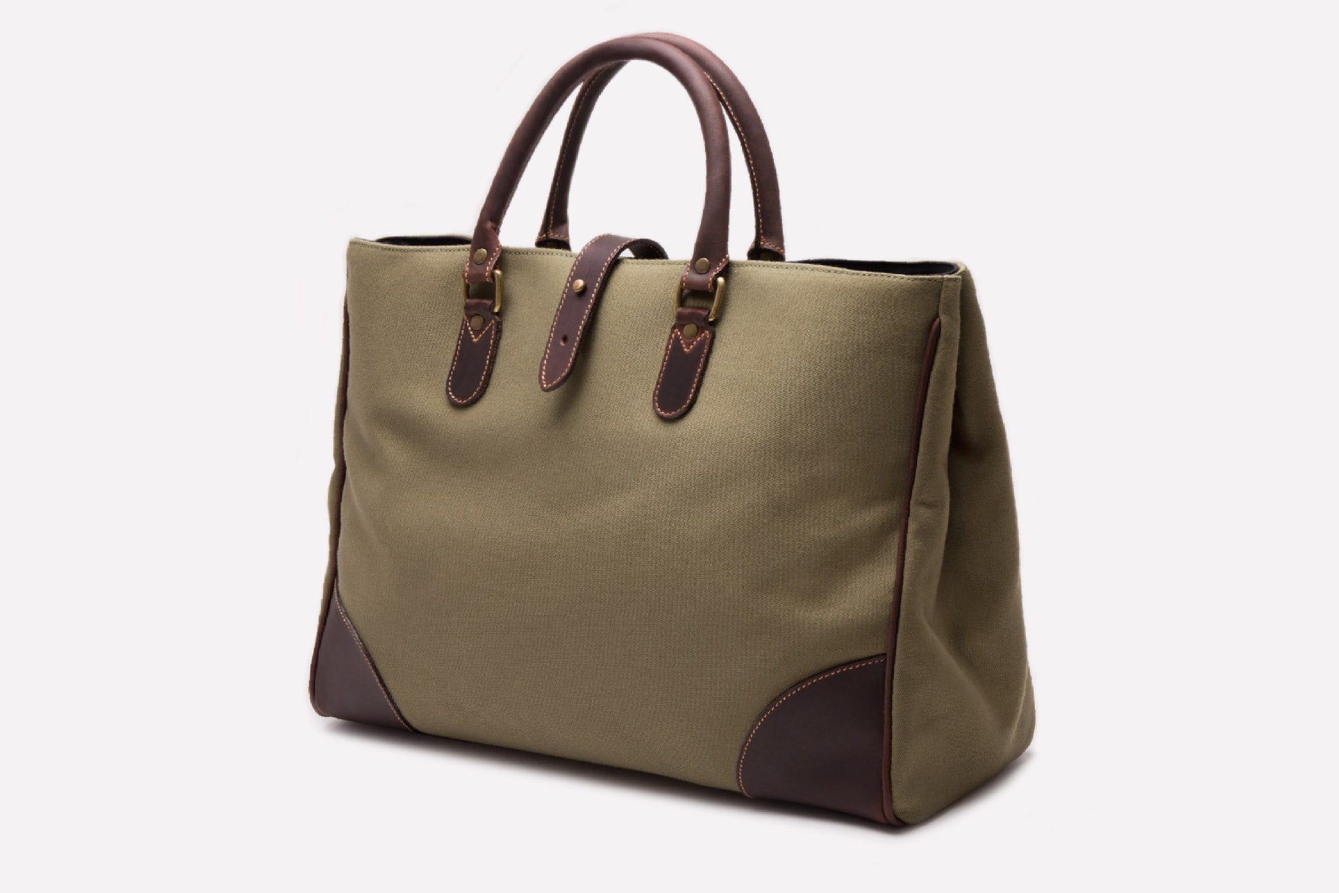 Pursuits Picadilly Canvas Tote-Ettinger-Luxvivendi #color_Ettinger-Olive/Havana