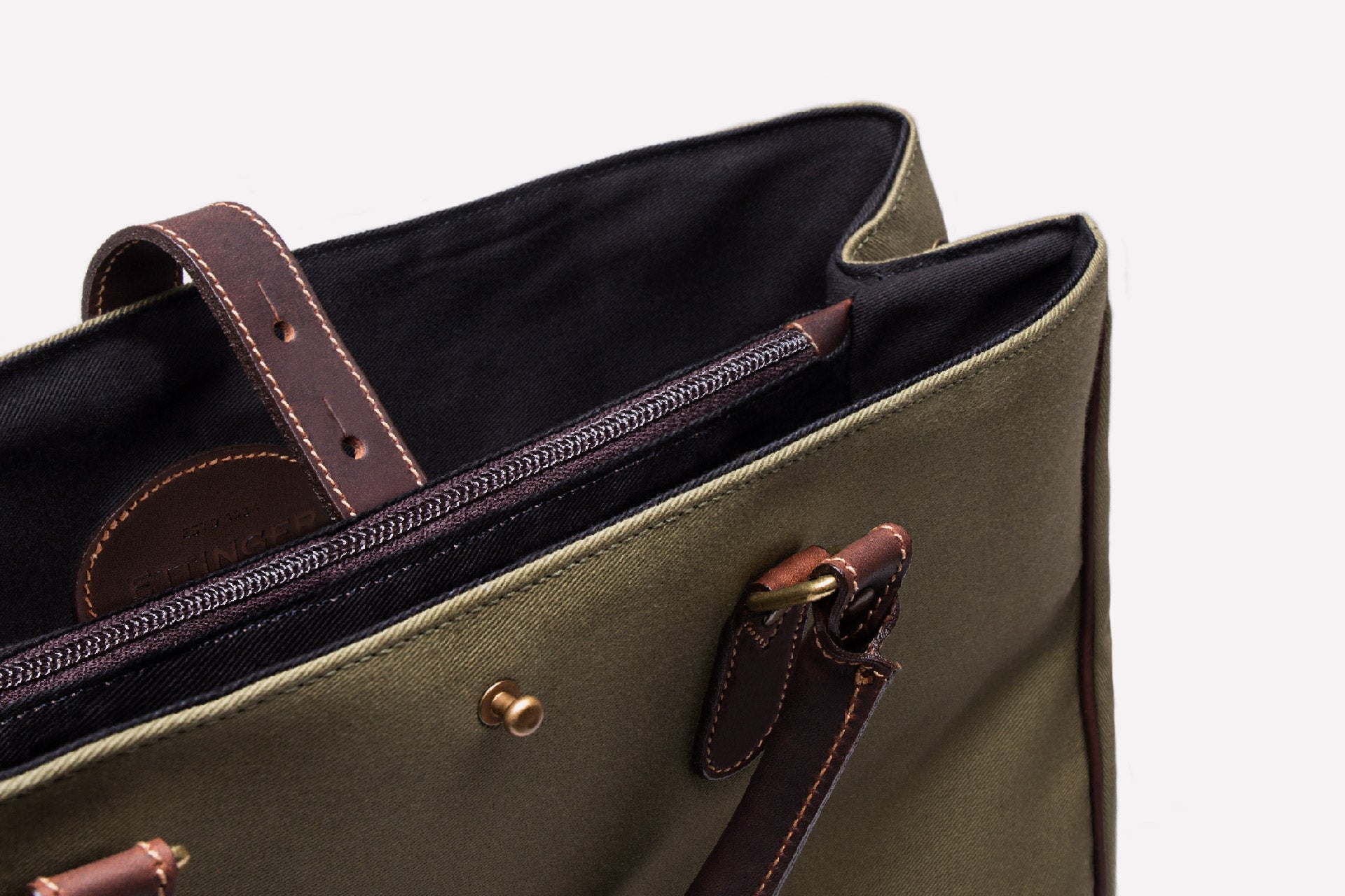 Pursuits Picadilly Canvas Tote-Ettinger-Luxvivendi #color_Ettinger-Olive/Havana