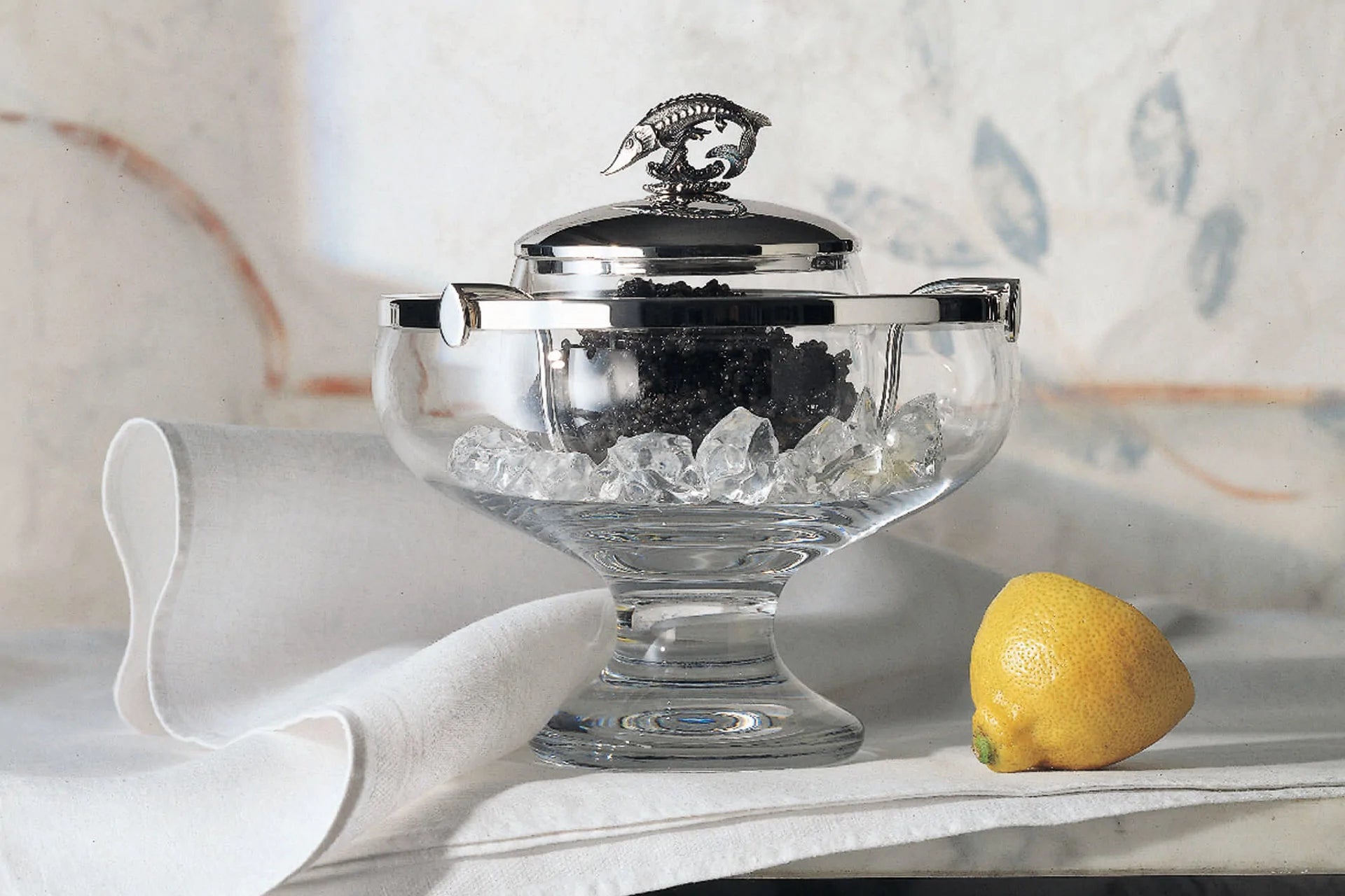 Crystal Caviar Bowl-Robbe & Berking-Luxvivendi